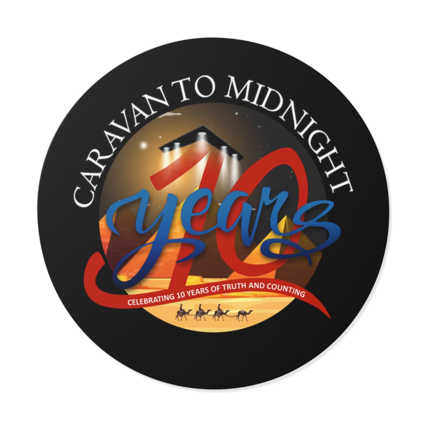 CTM 10 Years Celebration Round Vinyl Stickers