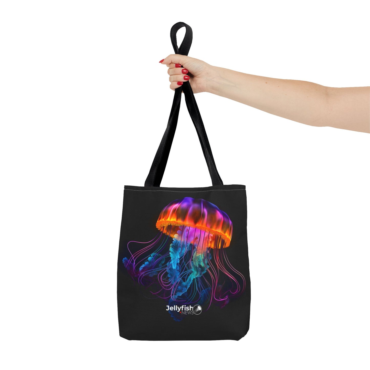 Vibrant Jellyfish Tote Bag, Eco-Friendly Shopping Bag, Beach Tote, Nautical Gift, Unique Art Accessory