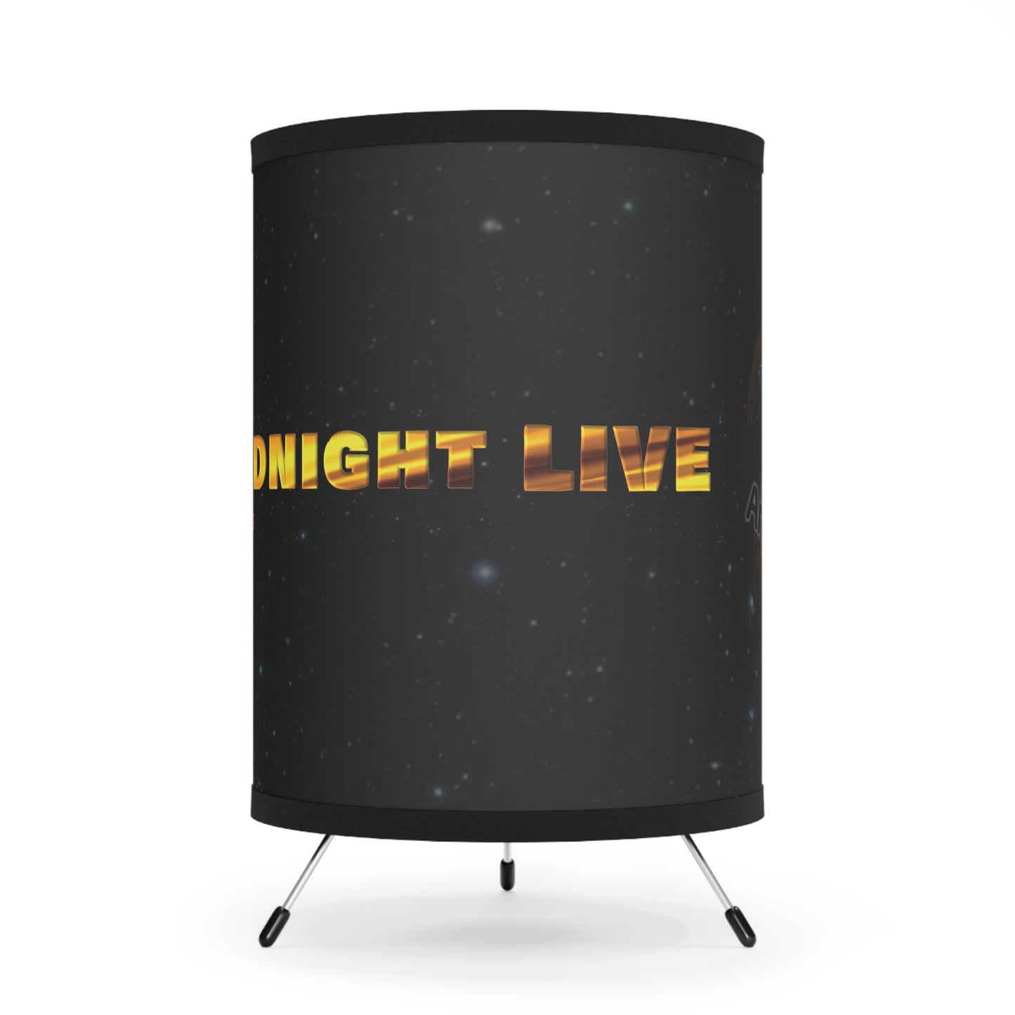 Ark Midnight Live Tripod Lamp - Unique High-Res Printed Shade for Show-Time