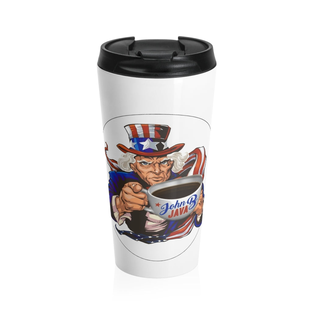 John B Java Stainless Steel Travel Mug