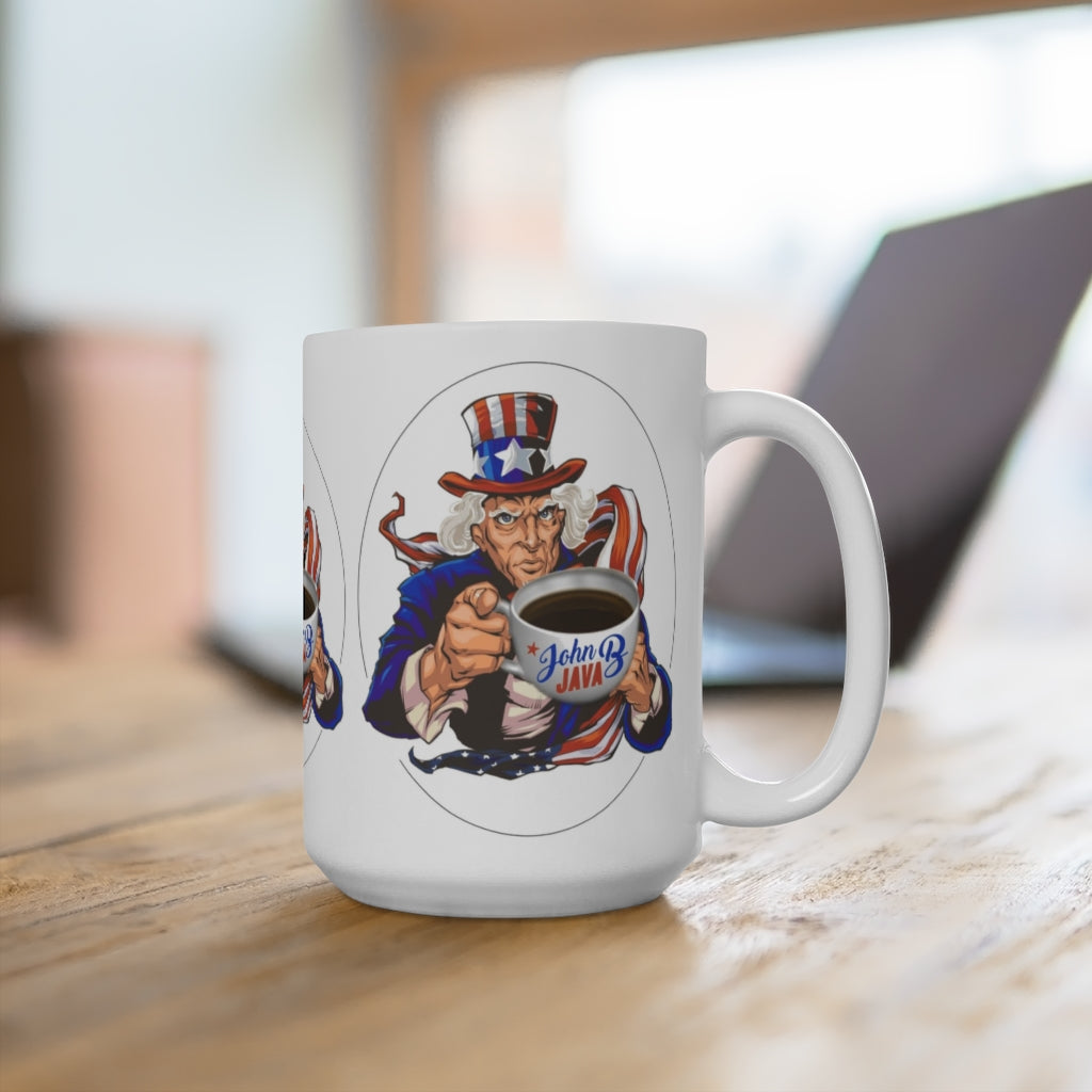 John B Java Coffee Mug 15oz
