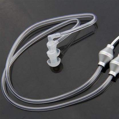 Anti-Radiation Earphone 3.5mm Air Acoustic Tube Earpiece Stereo Earphone with Microphone for Smart Mobile Phone