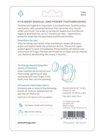 DRTUNG'S SNAP-ON TOOTHBRUSH PROTECTION