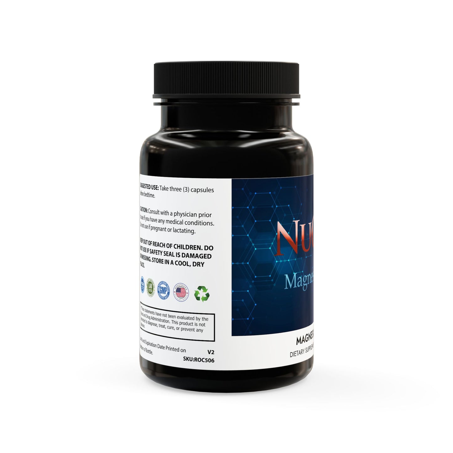 NuQleo Magnesium Zinc Supplement (90 Capsules)