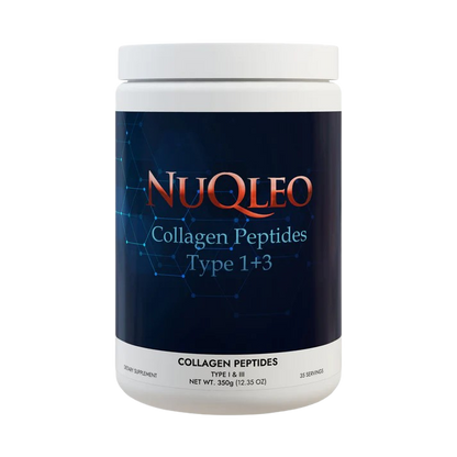 NuQleo Collagen Peptides Type I & III Supplement (350g, 12.3oz)