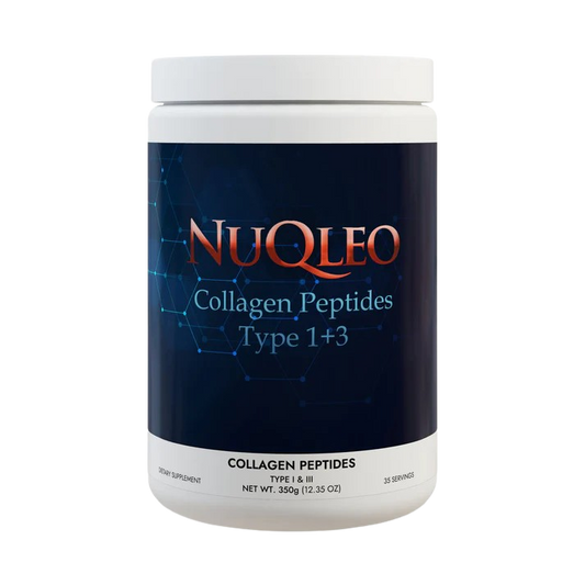 NuQleo Collagen Peptides Type I & III Supplement (350g, 12.3oz)