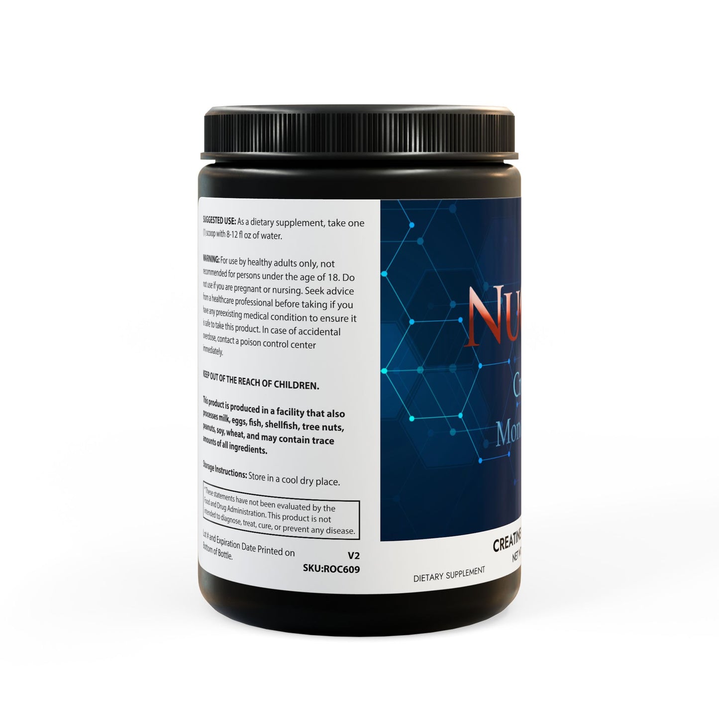 NuQleo Creatine Monohydrate Supplement (300g, 10.58oz)