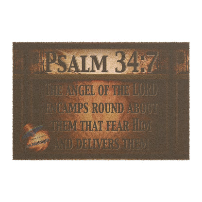 Psalm 34:7 Doormat