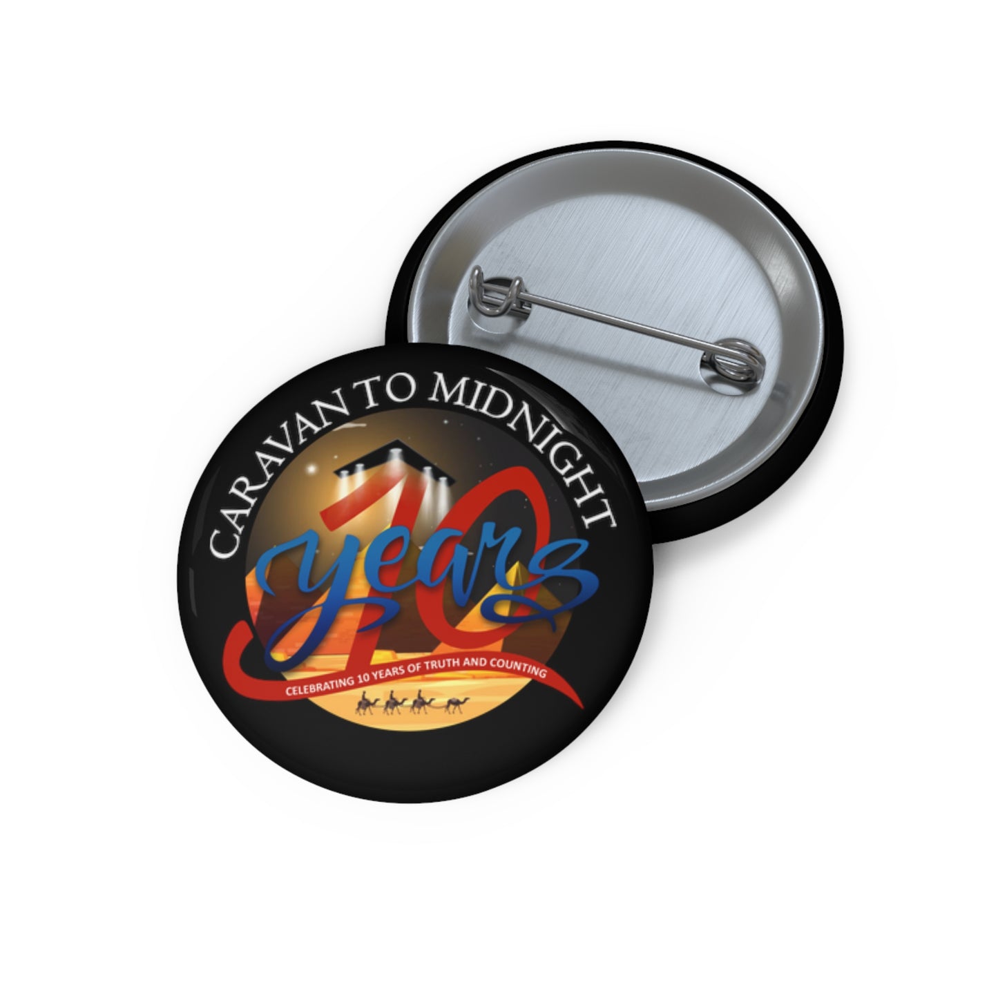 CTM 10 Years Celebration Custom Pin Buttons