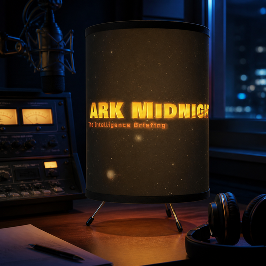 Ark Midnight Live Tripod Lamp - Unique High-Res Printed Shade for Show-Time