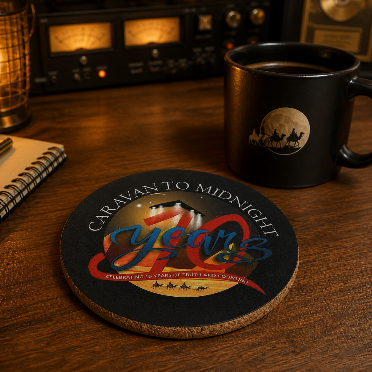 CTM 10th Anniversary Cork Back Coaster