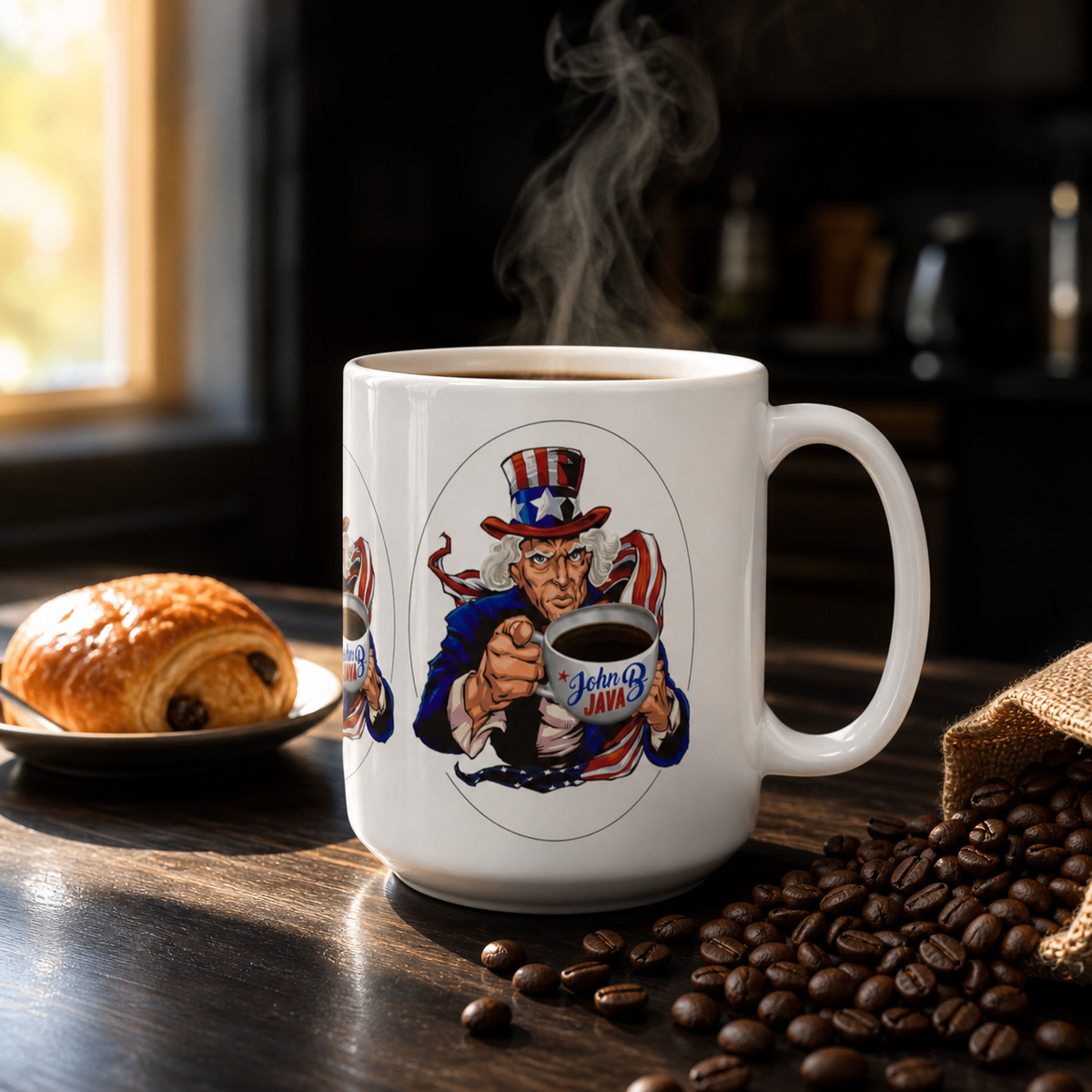 John B Java Coffee Mug 15oz