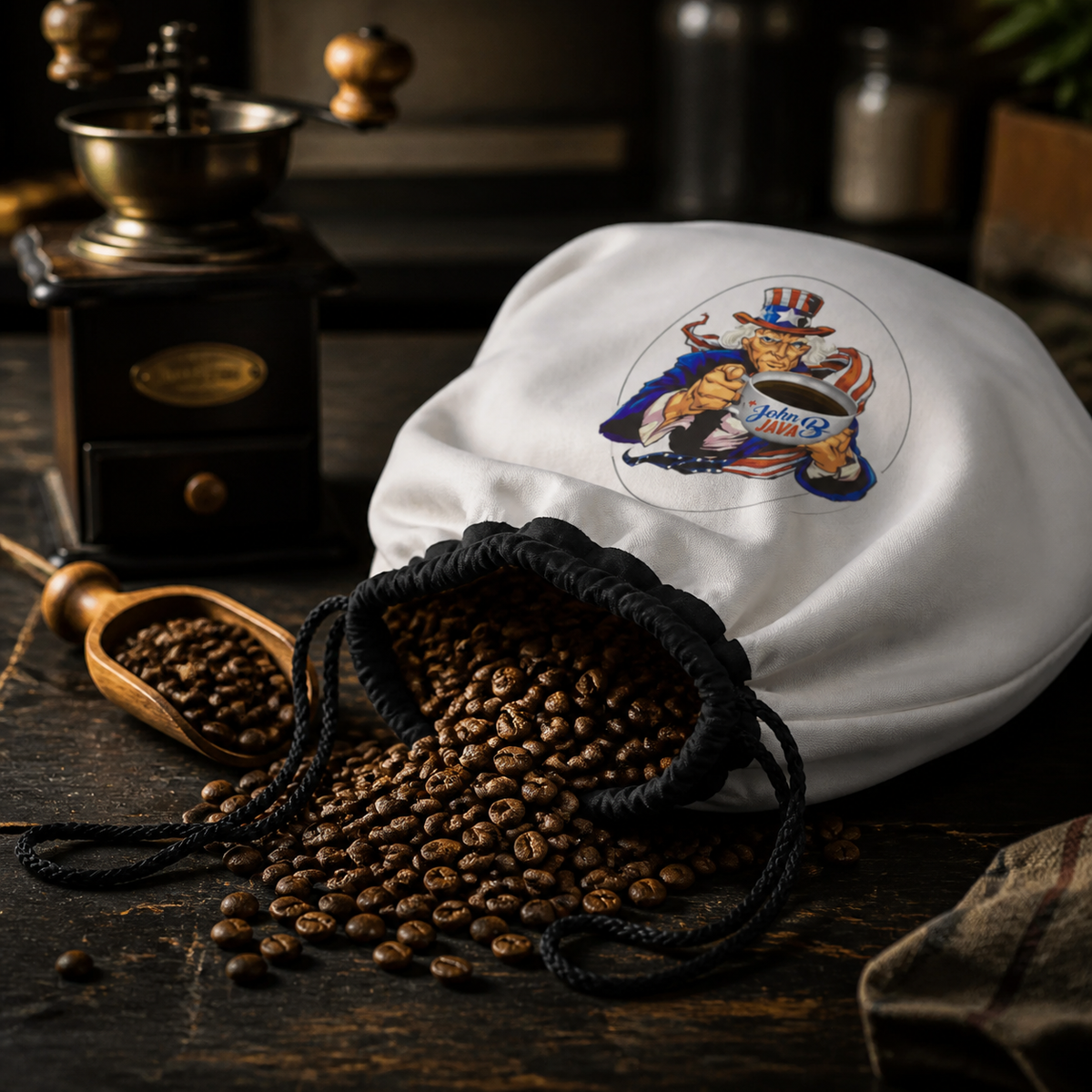 John B Java Drawstring Bean Bag