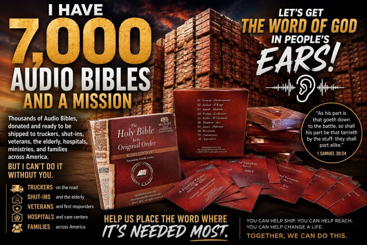 I have 7,000 audio bibles and a mission — help us place the Word where it's needed most